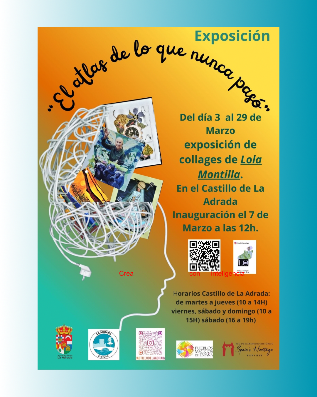 Exposición de collages “El atlas de lo que nunca pasó” de Lola Montilla.