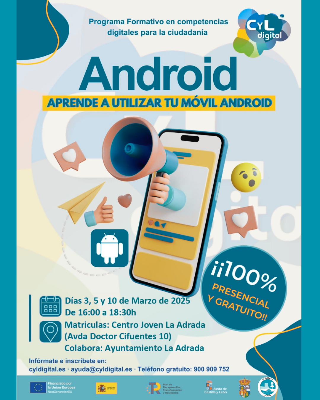 Curso aprende a utilizar tu móvil android